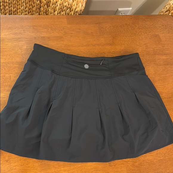 Athleta Black Pleated Skirt Size XL - Picture 5 of 9